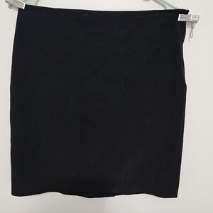 Ann Taylor Loft Classic Black Lined Straight Pwncil Skirt Size 12P